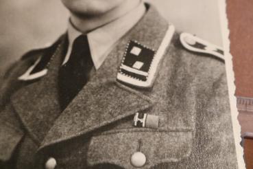 Preview: tolles altes Foto eines Hauptscharführers der Waffen-SS